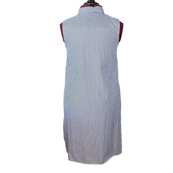 NM Neiman Marcus Striped Embroidered Dress (Size L) - Picture 6 of 9